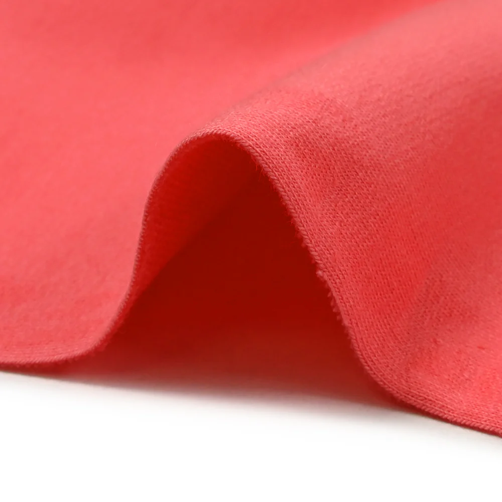 Jersey french terry coton Bio rose corail - Image 6