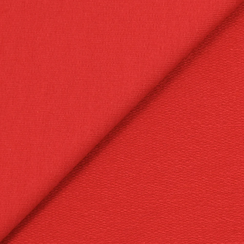 Jersey french terry coton Bio rouge - Image 3