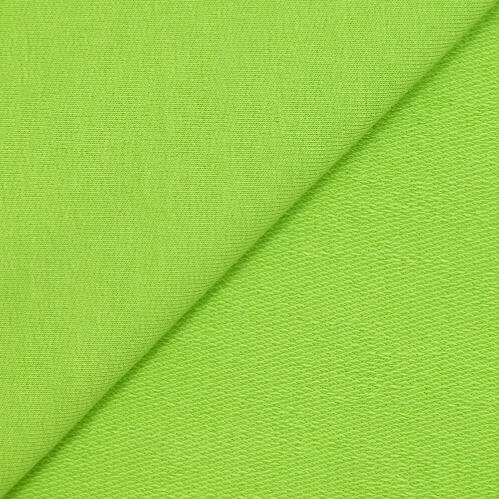 Jersey french terry coton Bio vert pomme - Image 3