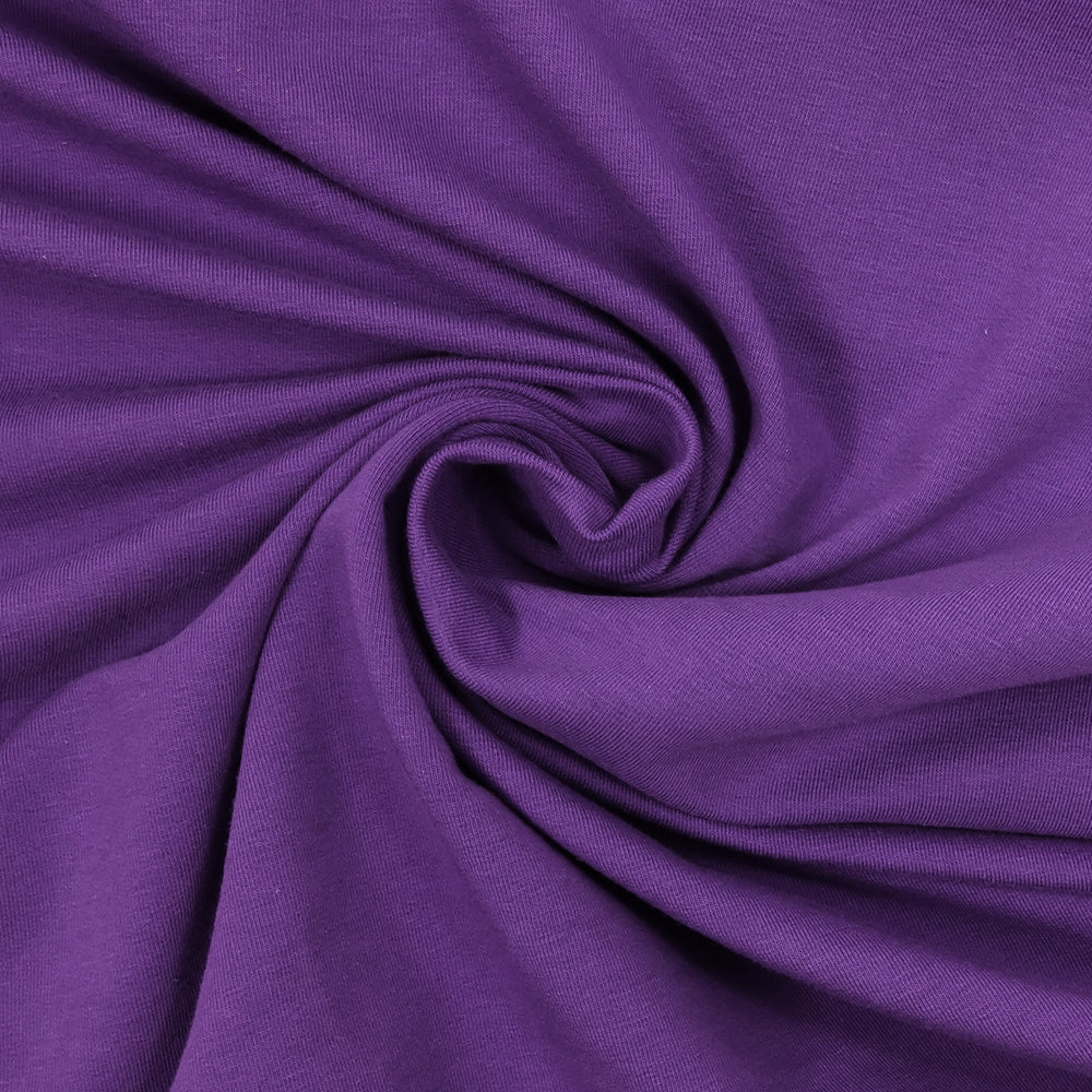 Jersey french terry coton Bio violet - Image 2