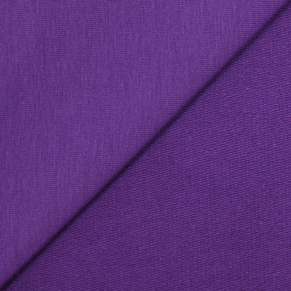 Jersey french terry coton Bio violet - Image 3