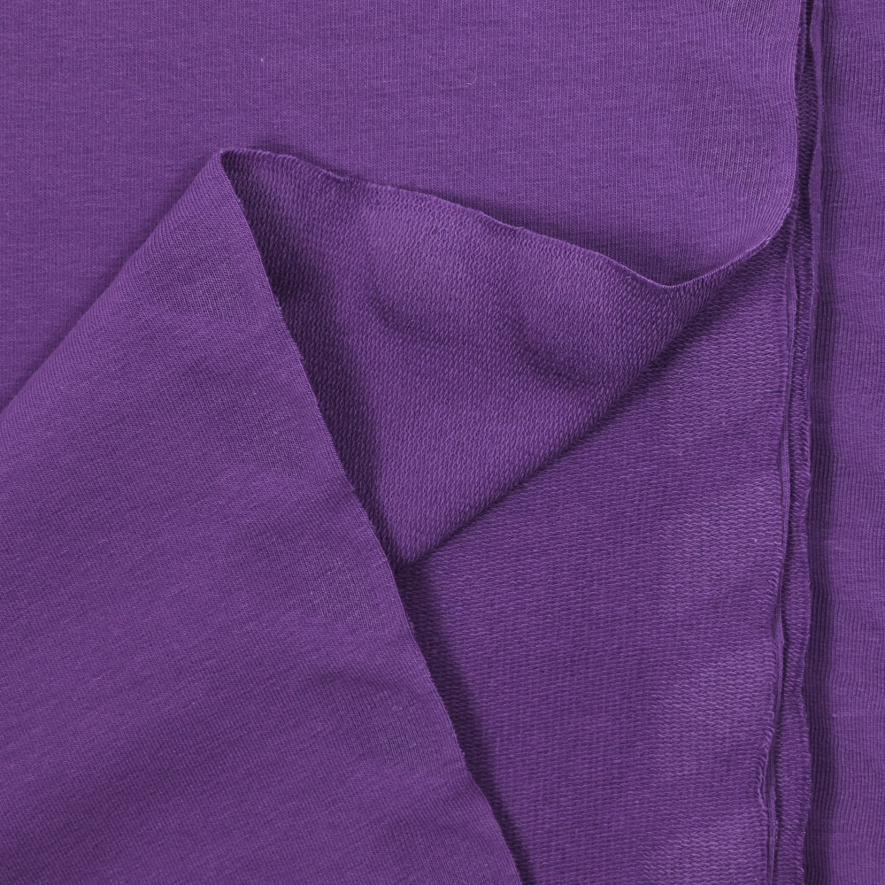 Jersey french terry coton Bio violet - Image 5