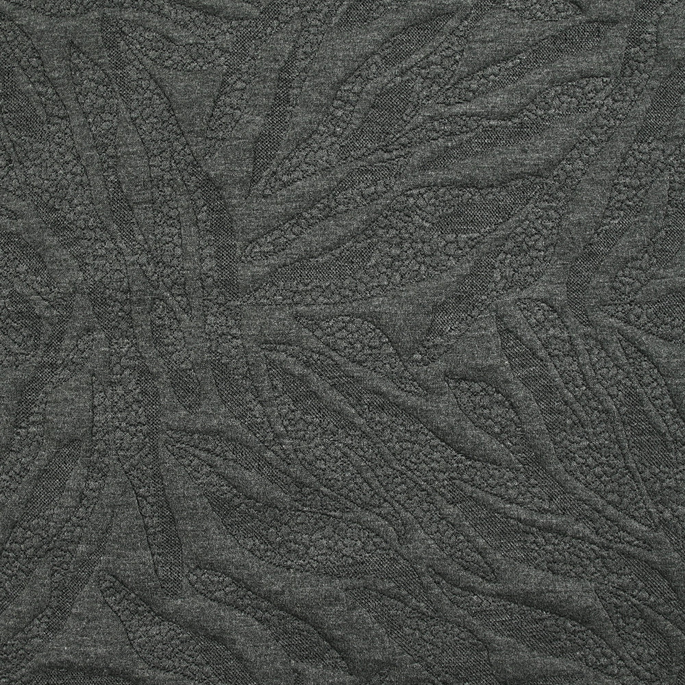 Jersey matelassé fissures fond anthracite chiné - Image 3