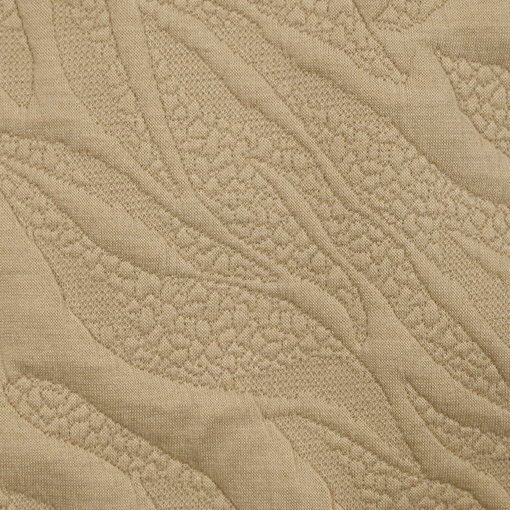 Jersey matelassé fissures fond beige - Image 5