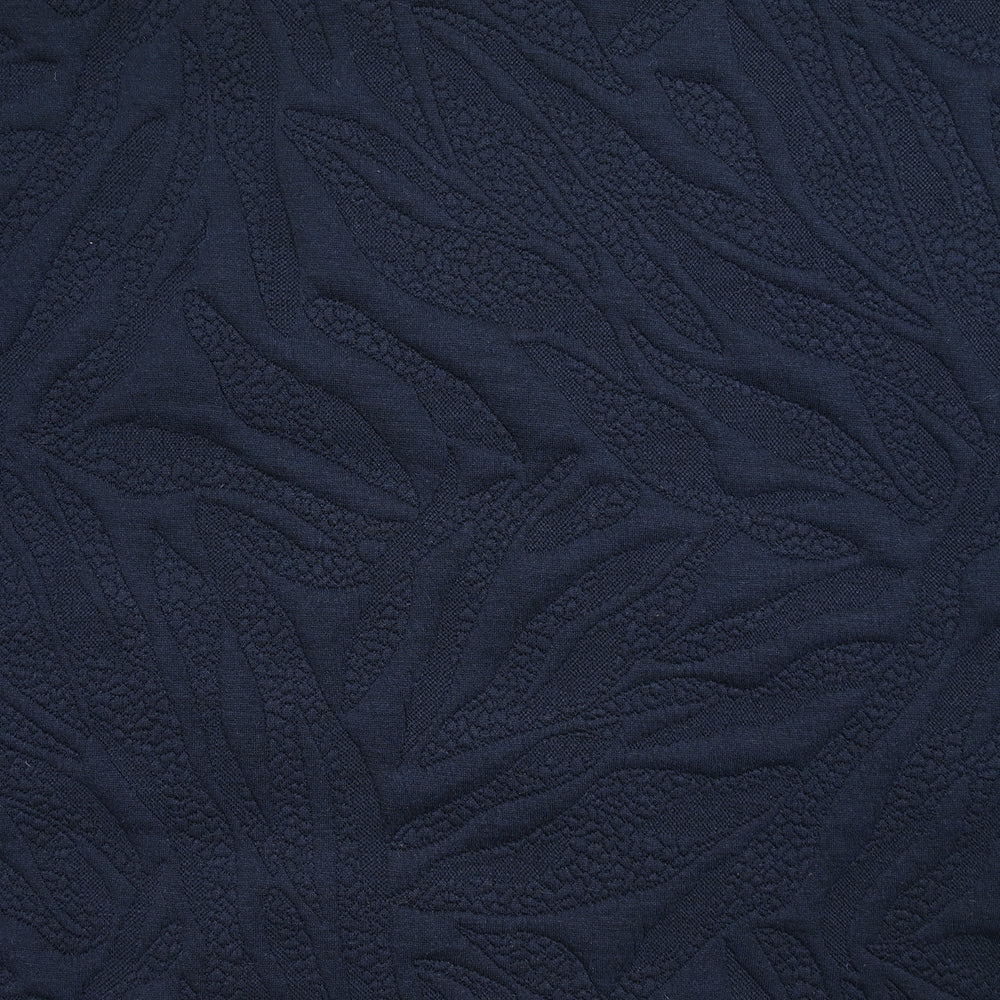 Jersey matelassé fissures fond bleu marine - Image 3