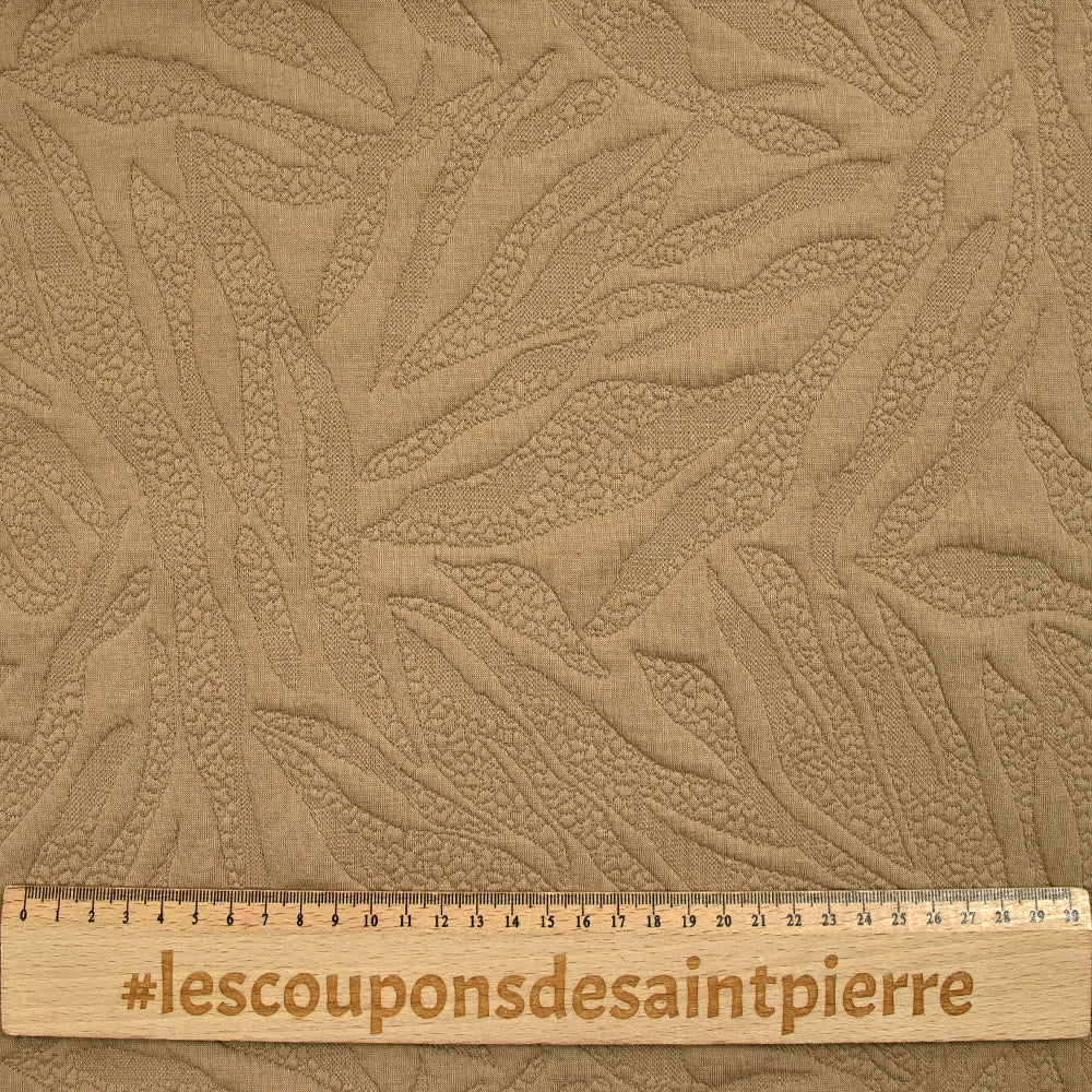 Jersey matelassé fissures fond camel - Image 3