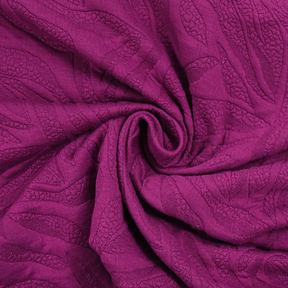 Jersey matelassé fissures fond magenta - Image 2