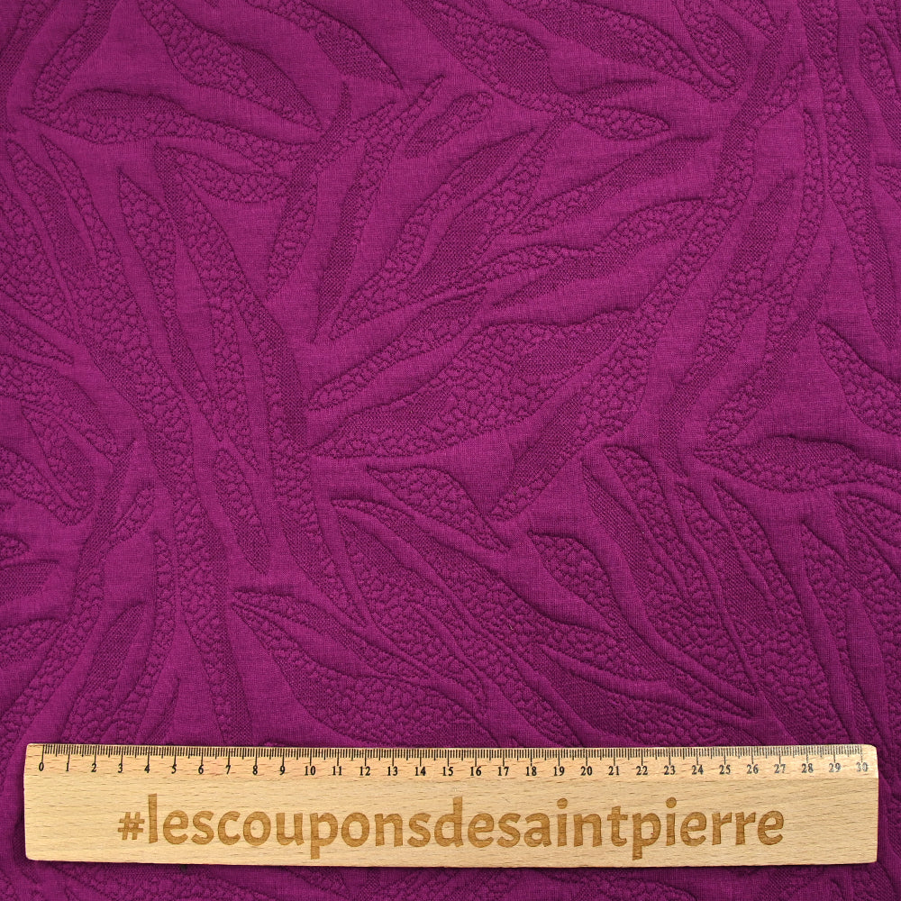Jersey matelassé fissures fond magenta - Image 4
