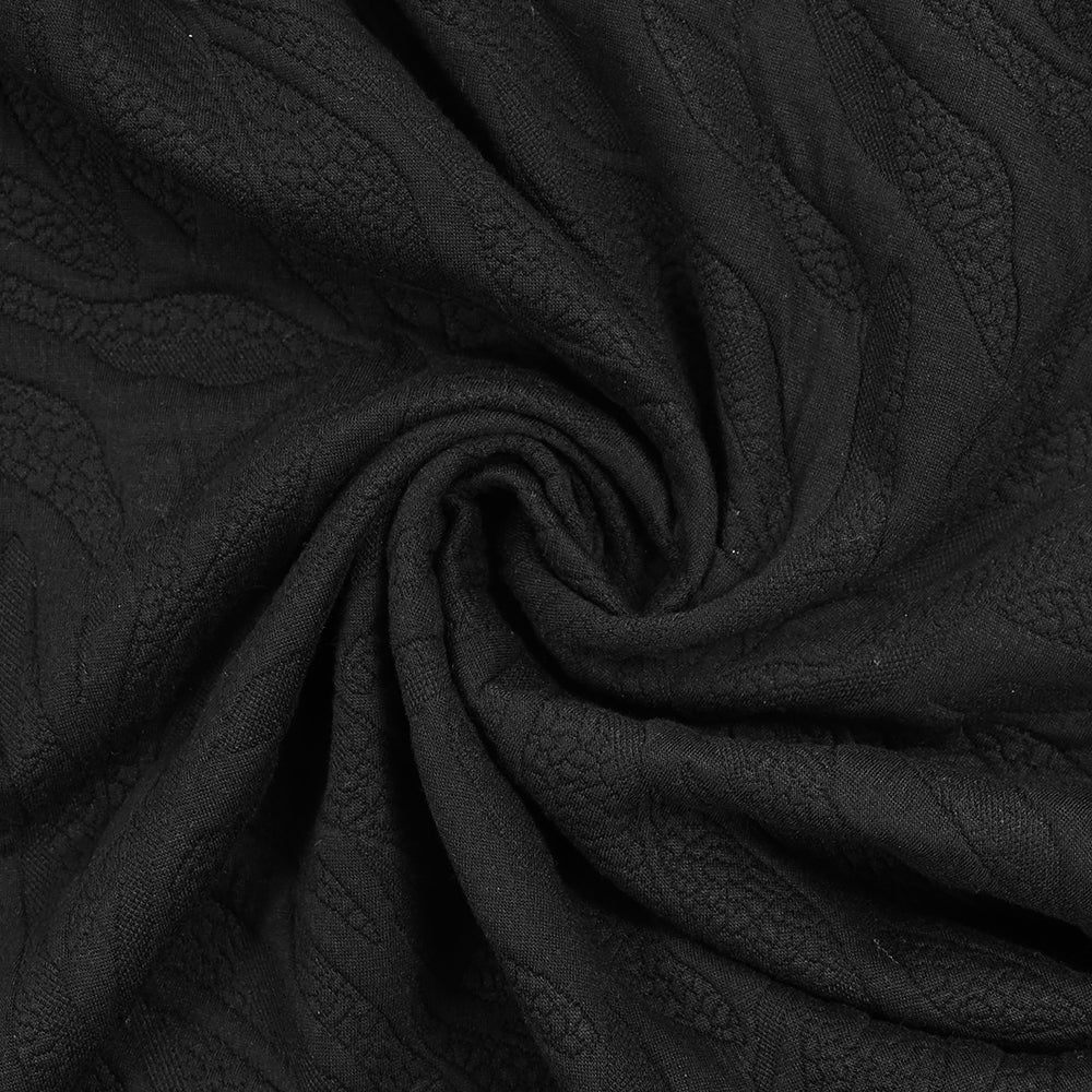 Jersey matelassé fissures fond noir - Image 2