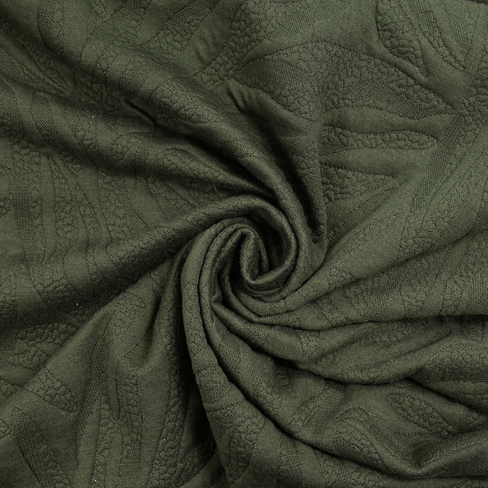 Jersey matelassé fissures fond vert militaire - Image 2
