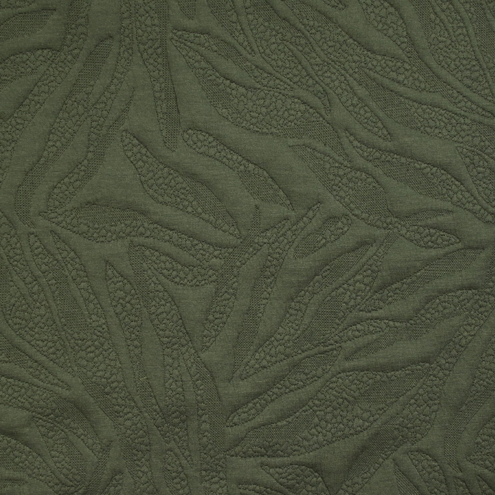 Jersey matelassé fissures fond vert militaire - Image 4