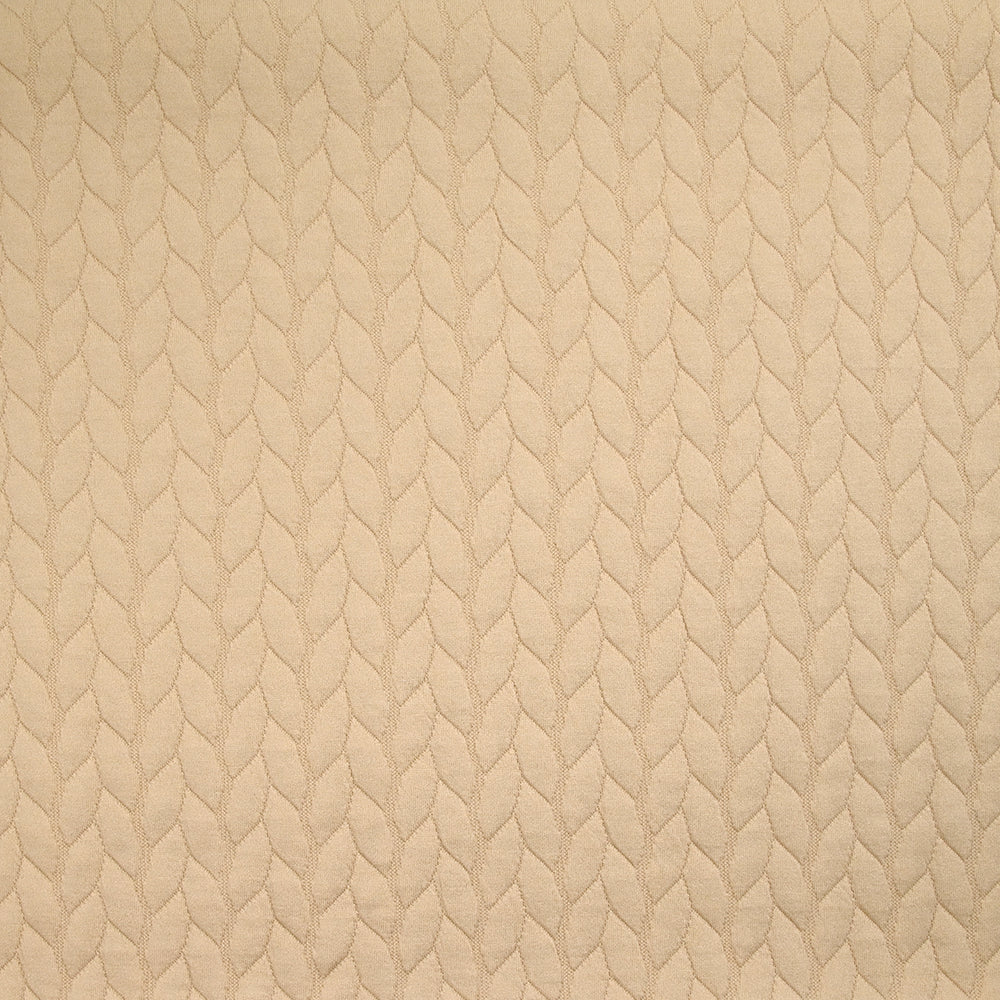 Jersey matelassé tresses fond beige - Image 3