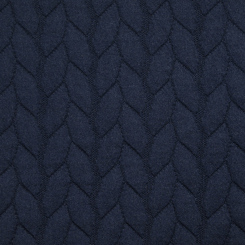Jersey matelassé tresses fond bleu marine - Image 5
