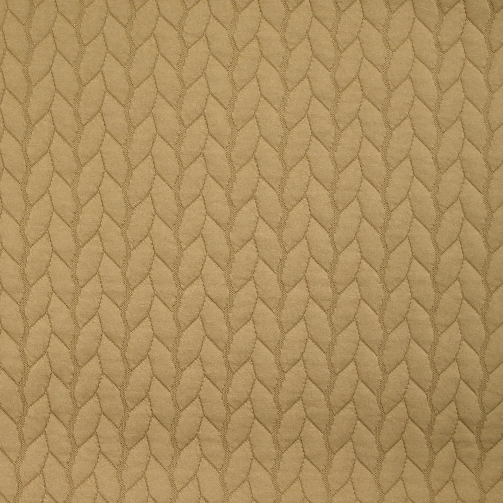 Jersey matelassé tresses fond camel - Image 3