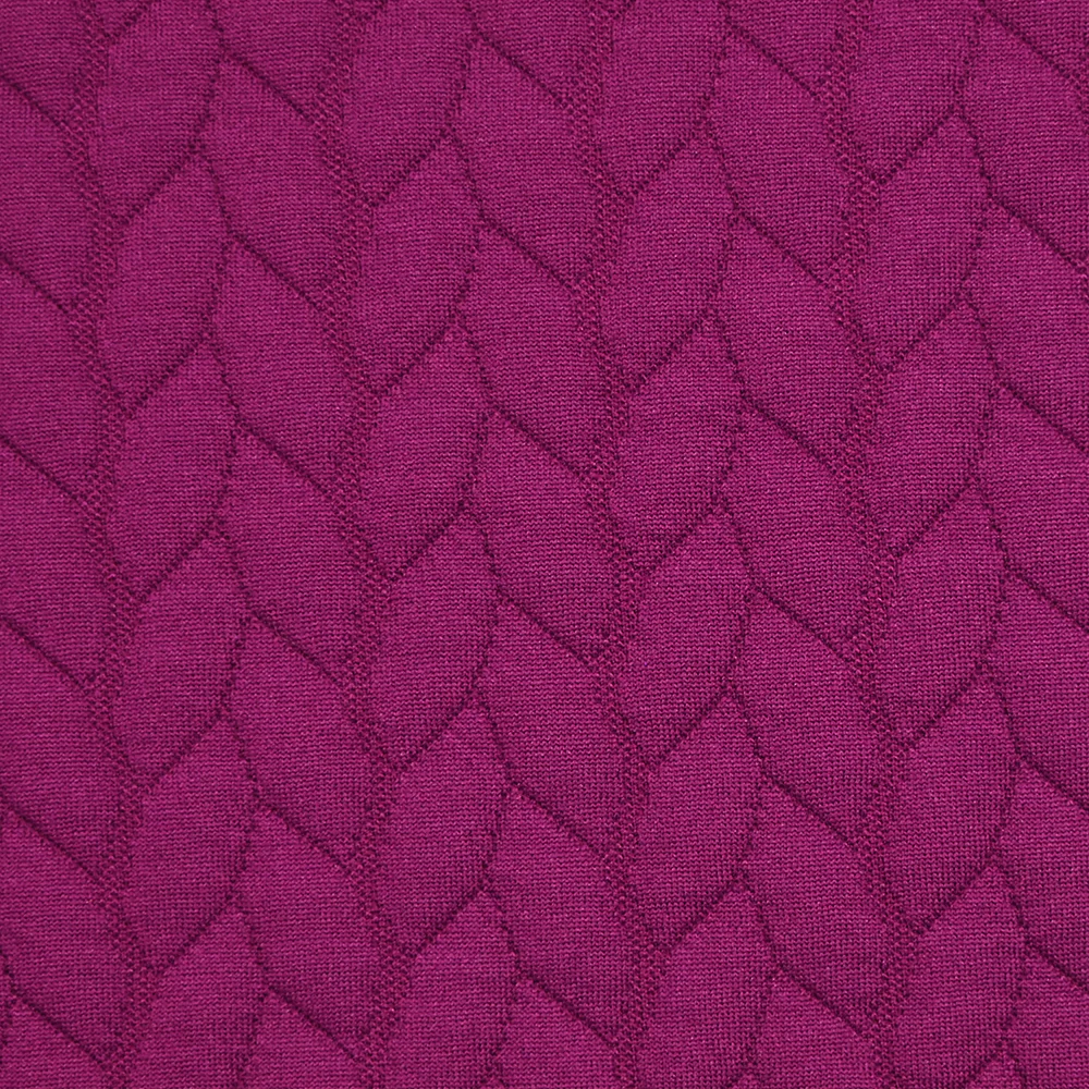 Jersey matelassé tresses fond magenta - Image 5
