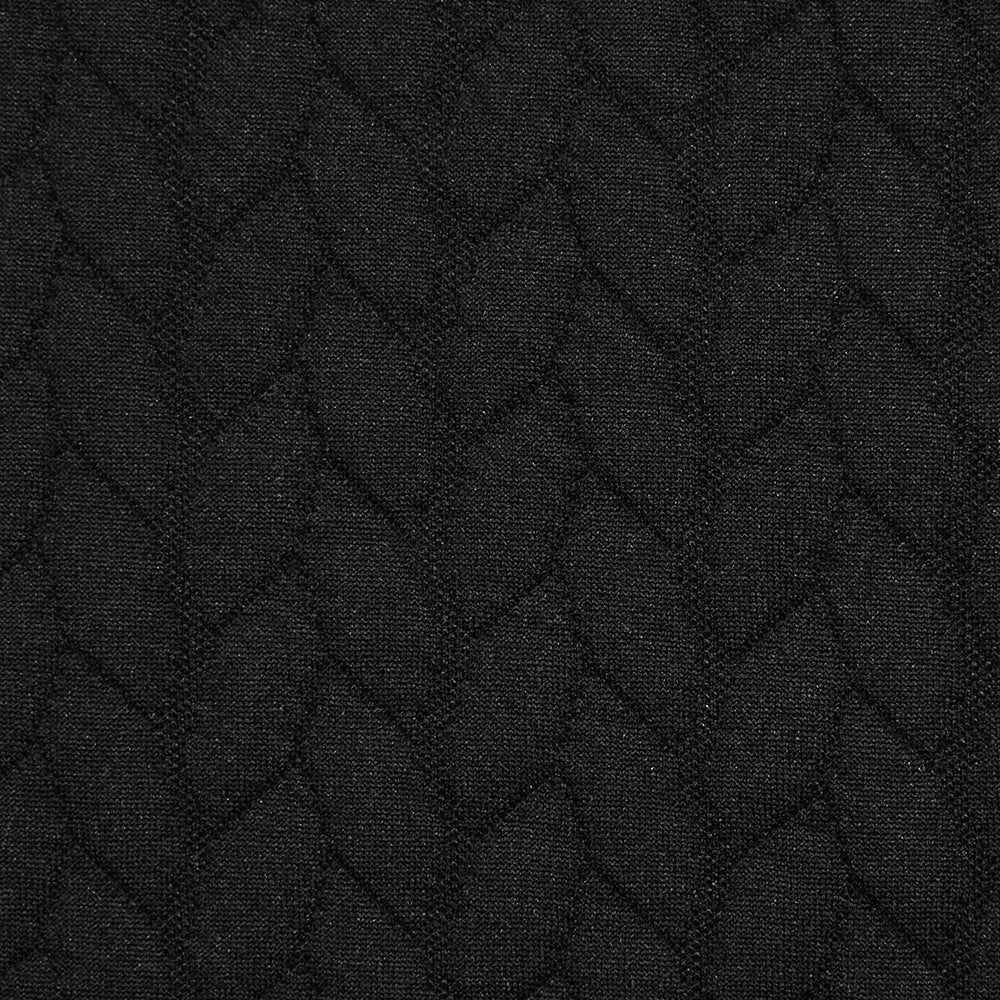 Jersey matelassé tresses fond noir - Image 5