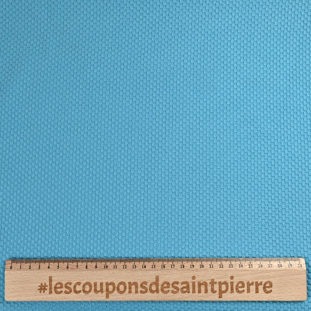 Jersey nid d'abeille bleu azur - Image 3