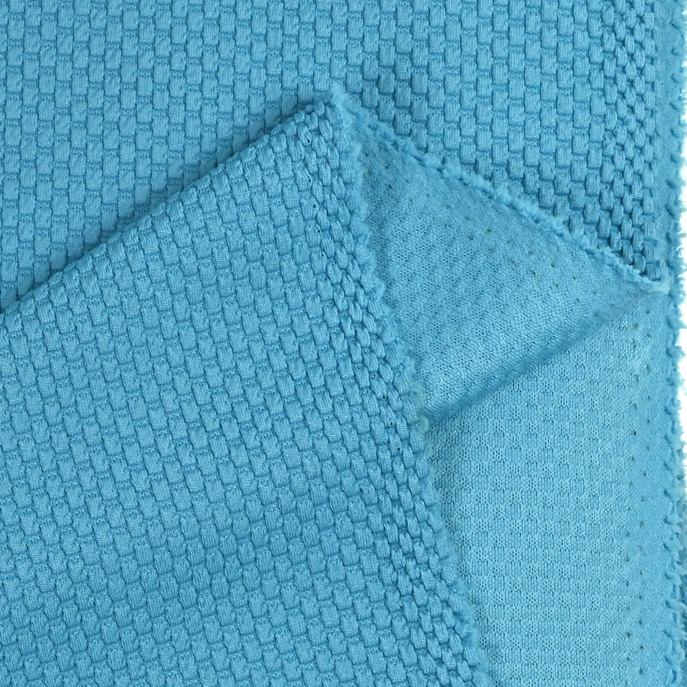 Jersey nid d'abeille bleu azur - Image 6