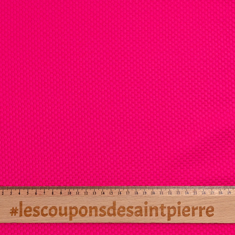 Jersey nid d'abeille fuchsia - Image 3