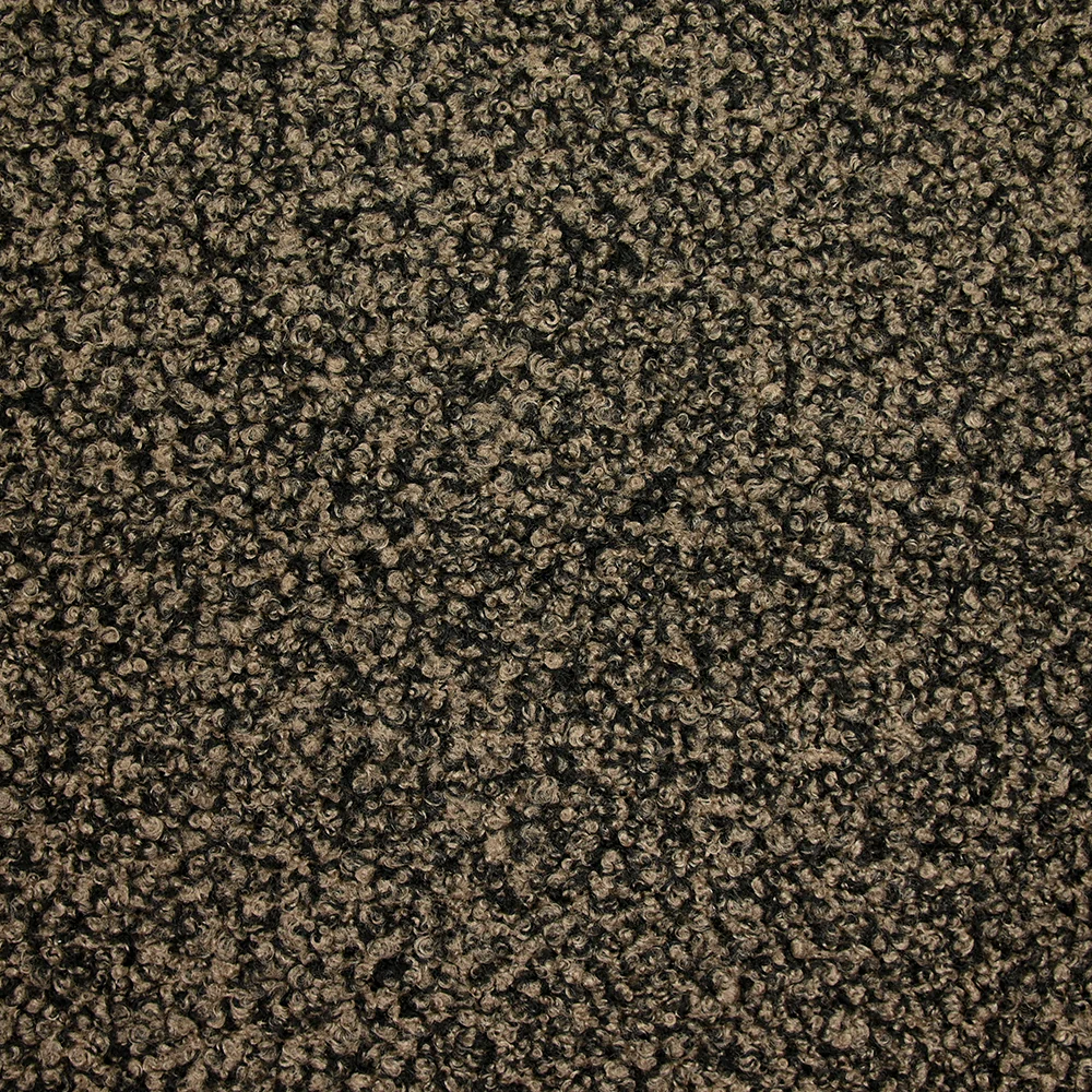 Lainage bouclette grège chiné noir - Image 3