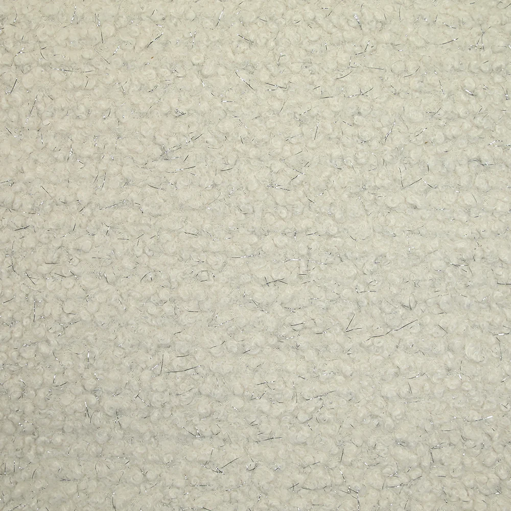 Lainage bouclette lurex ivoire - Image 3