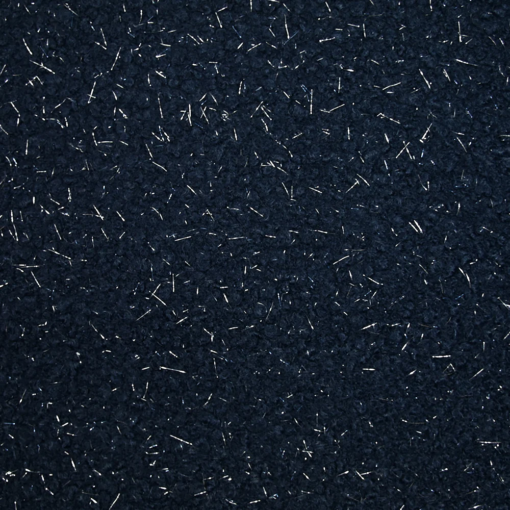 Lainage bouclette lurex marine - Image 3