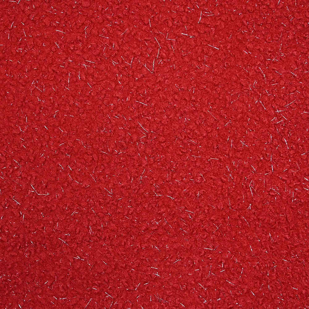 Lainage bouclette lurex rouge - Image 3