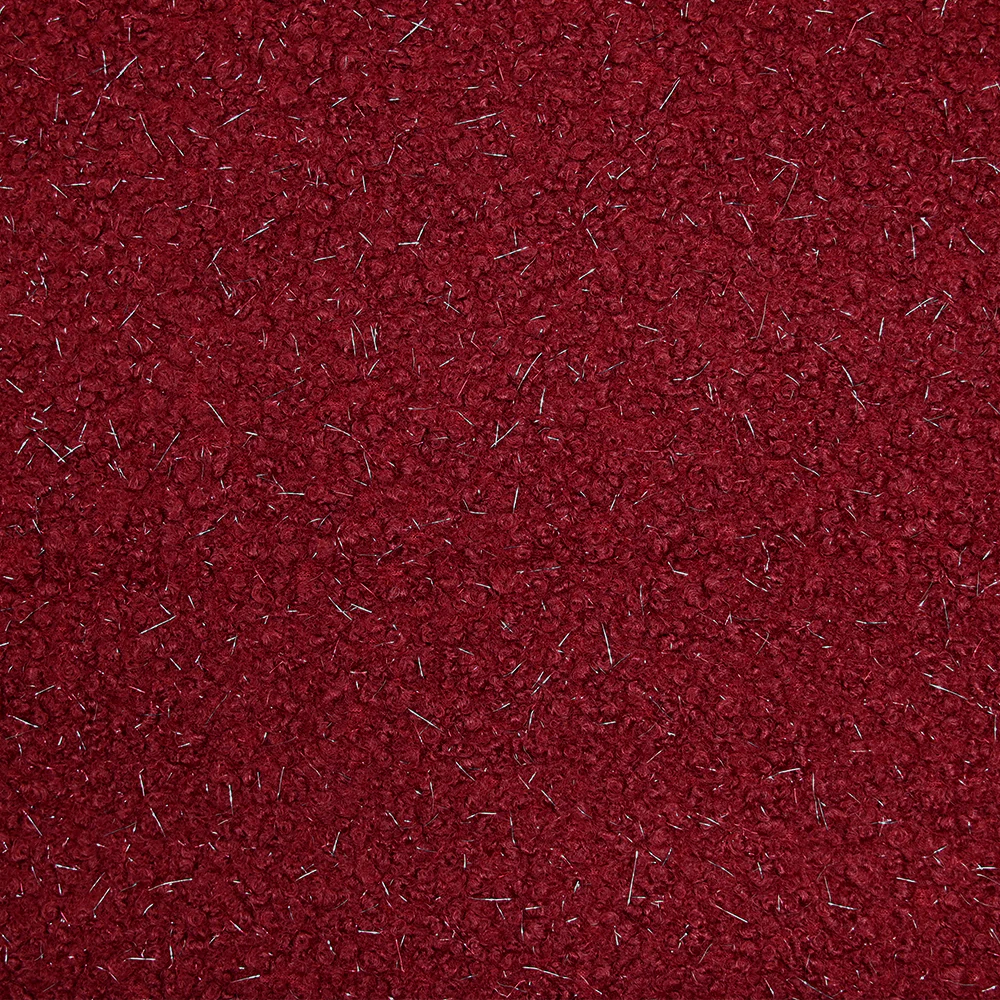 Lainage bouclette lurex rouge cramoisi - Image 3