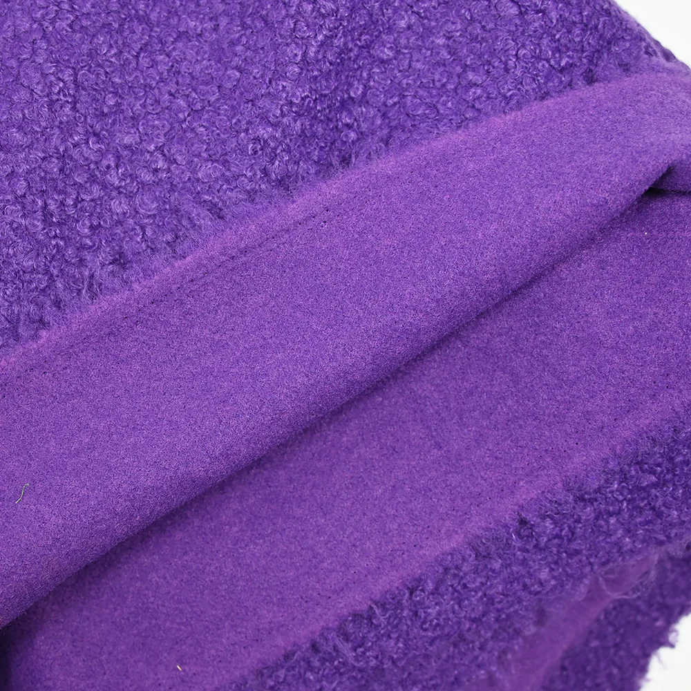 Lainage bouclette mauve - Image 4