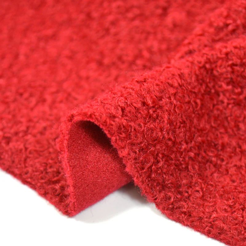 Lainage bouclette rouge - Image 2