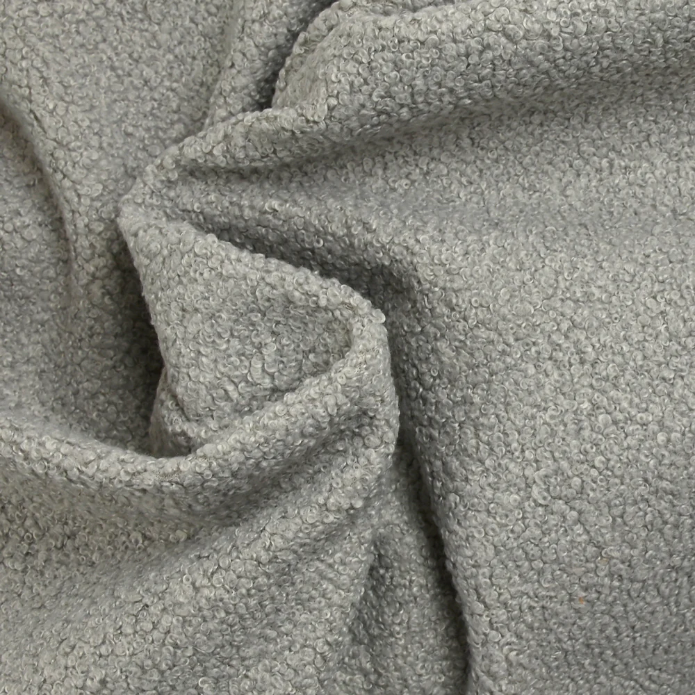 Lainage bouclette souple gris - Image 2