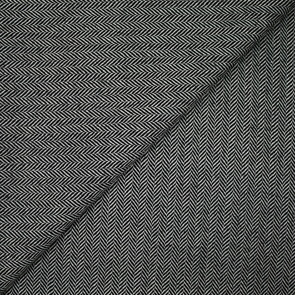 Laine 100% chevrons noir fond blanc - Image 4