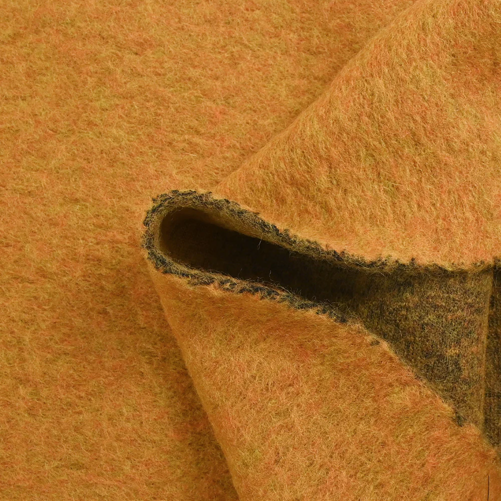Laine mélangée bouillie ocre - Image 4