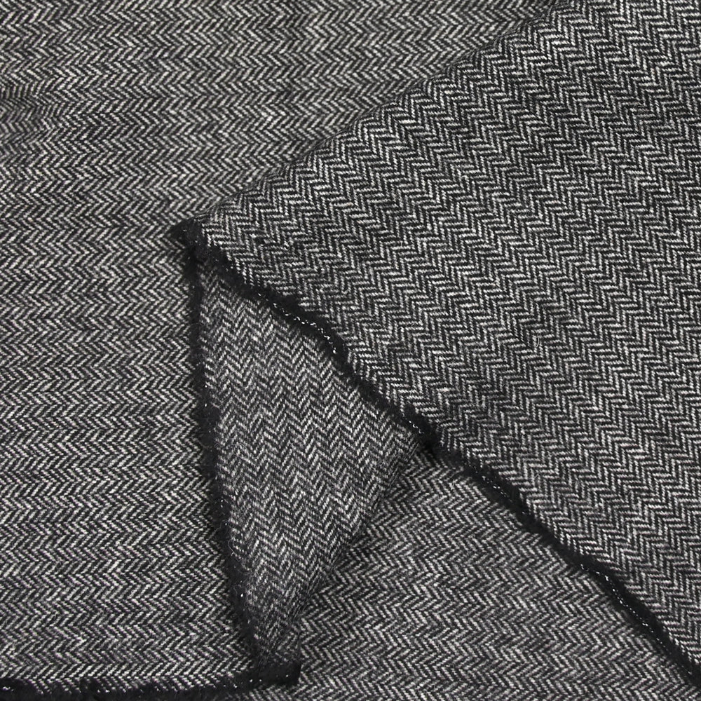 Laine mélangée chevron noir - Image 4