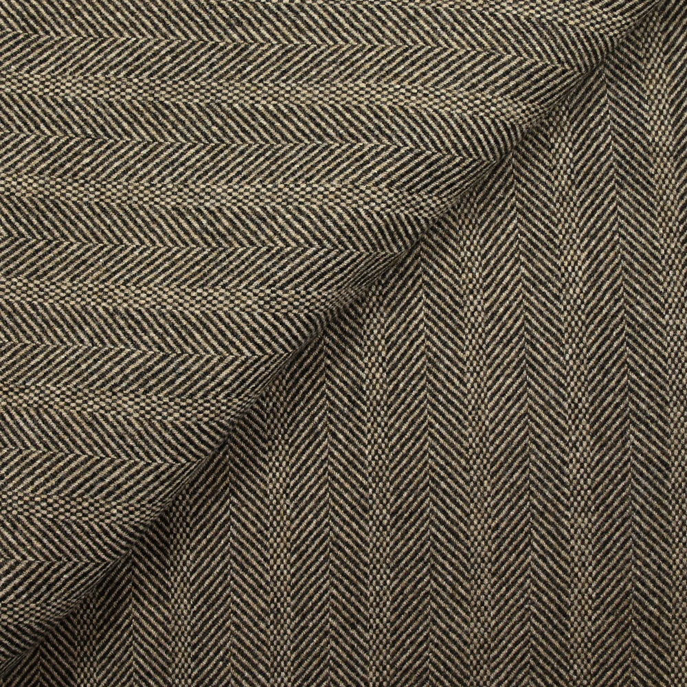 Laine mélangée chevrons beige