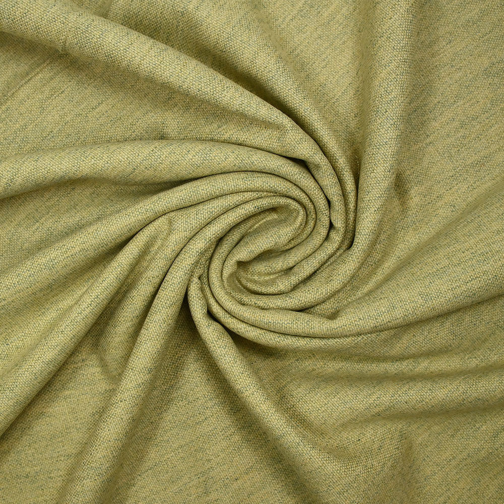 Laine mélangée fine chinée jaune et vert - Image 2