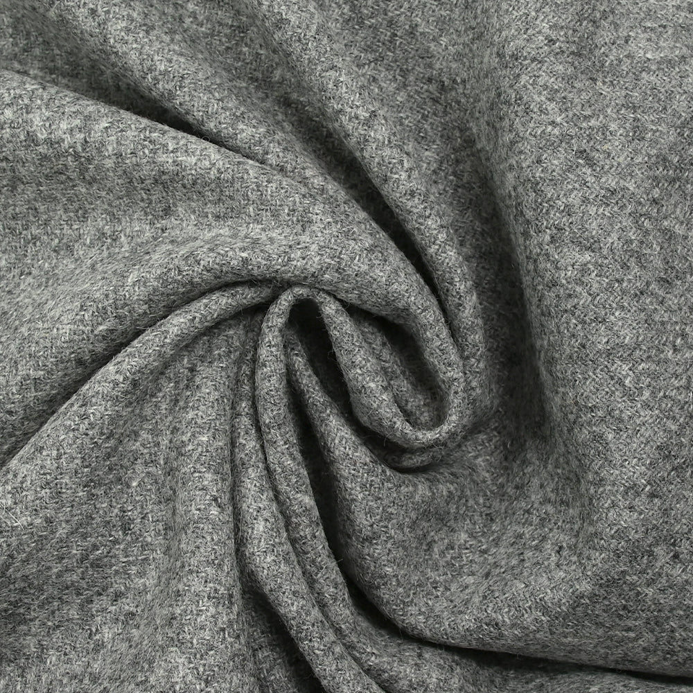 Laine mélangée gris clair chiné - Image 2