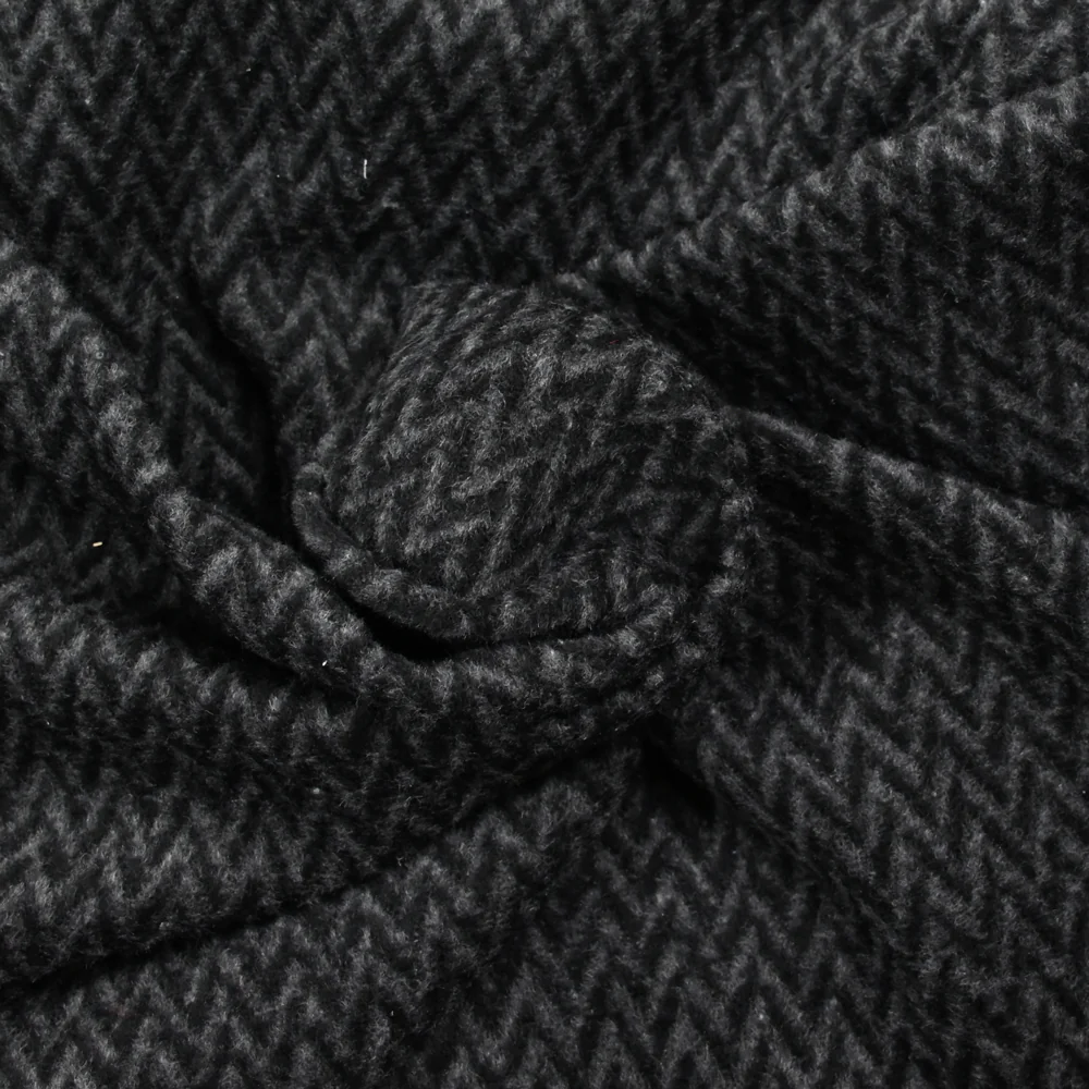 Laine mélangée zig zag gris - Image 2