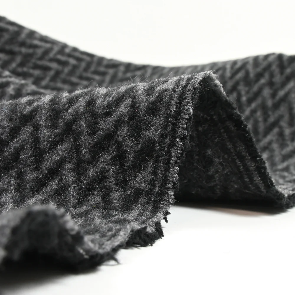 Laine mélangée zig zag gris - Image 4