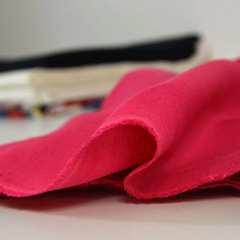 Lin viscose fuchsia - Image 3