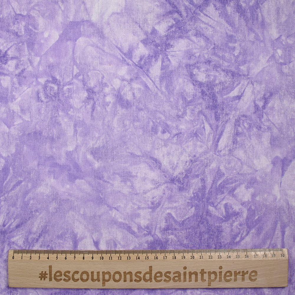Lin viscose imprimé tie and dye violet - Image 3