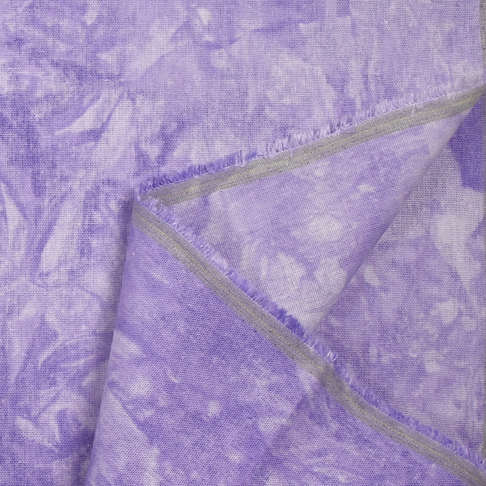 Lin viscose imprimé tie and dye violet - Image 5
