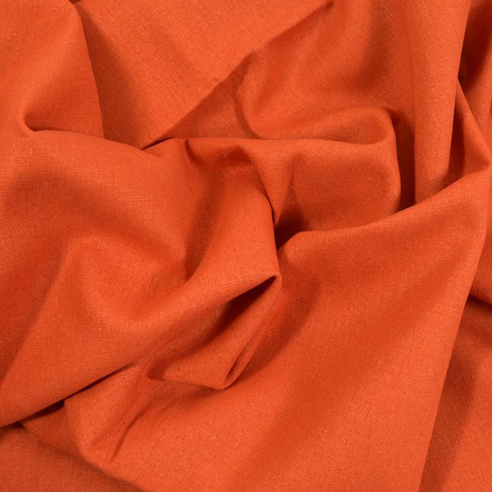 Lin viscose orange écureuil - Image 4
