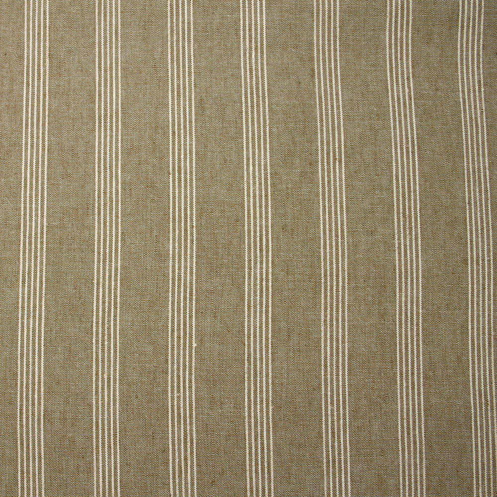 Lin viscose rayé Paula fond taupe - Image 4