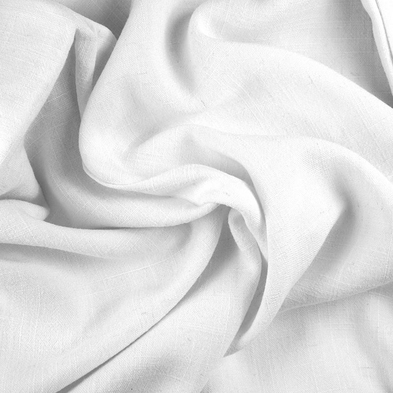 Lin viscose uni blanc - Image 2