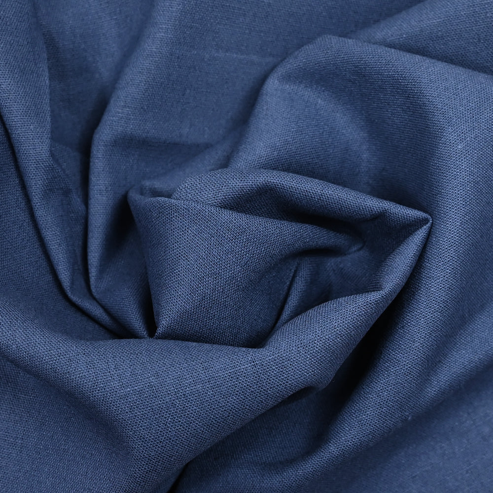 Lin viscose uni bleu barbeau - Image 2