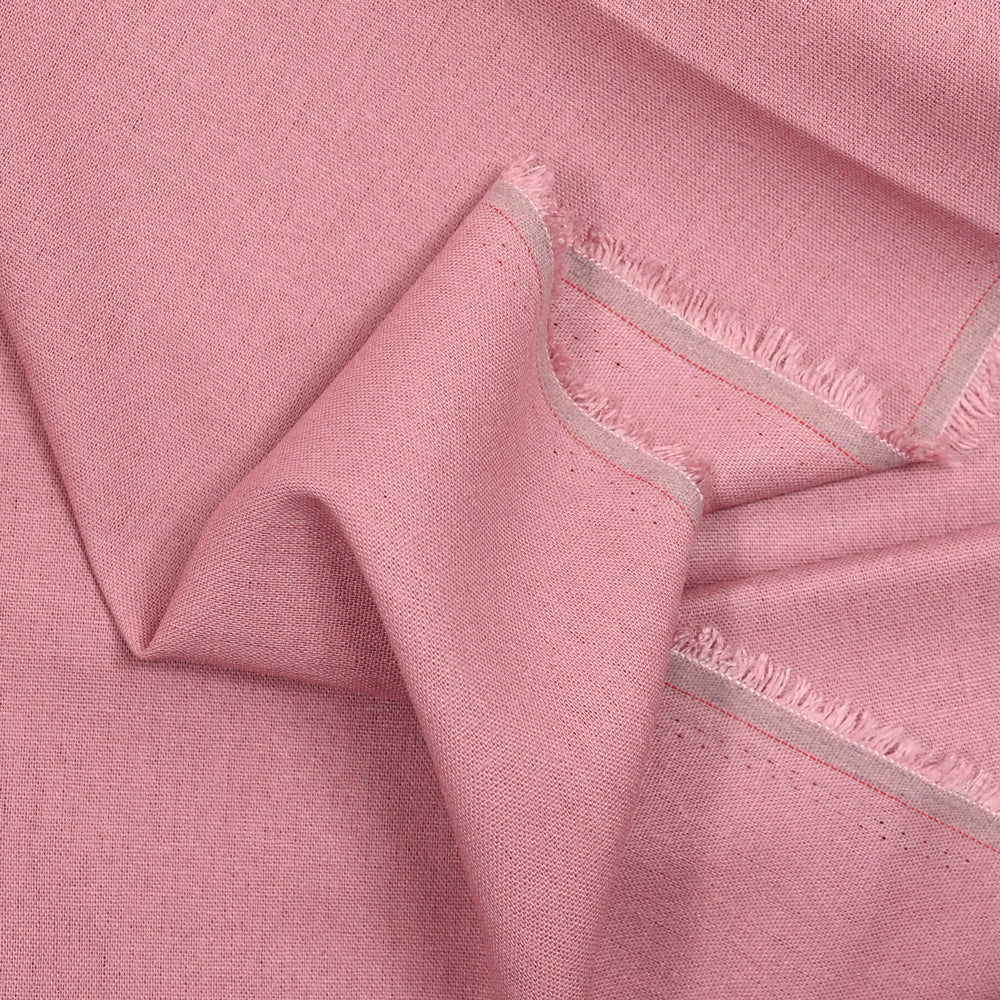 Lin viscose uni bois de rose - Image 3