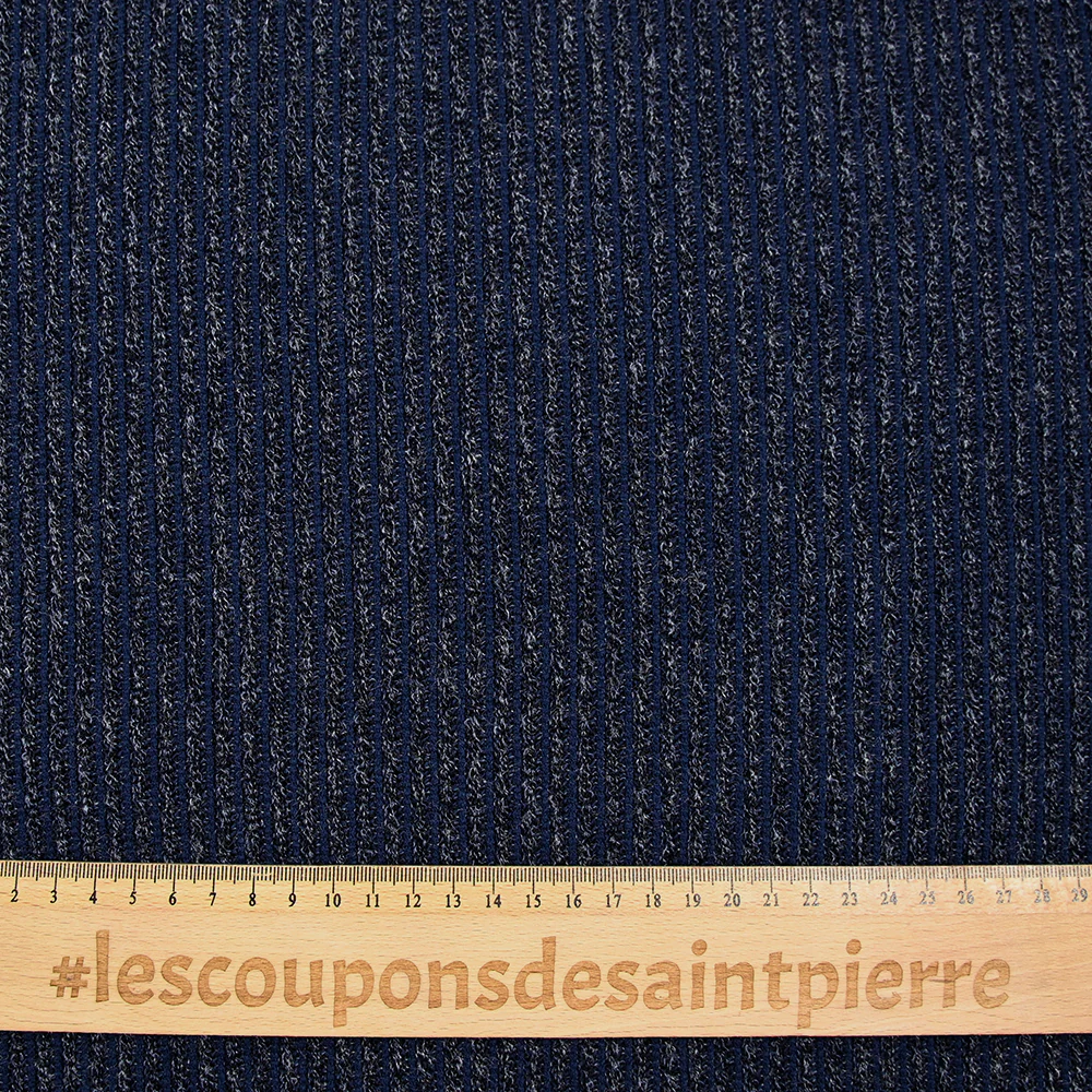 Maille Bianca côtelée bleu marine - Image 3