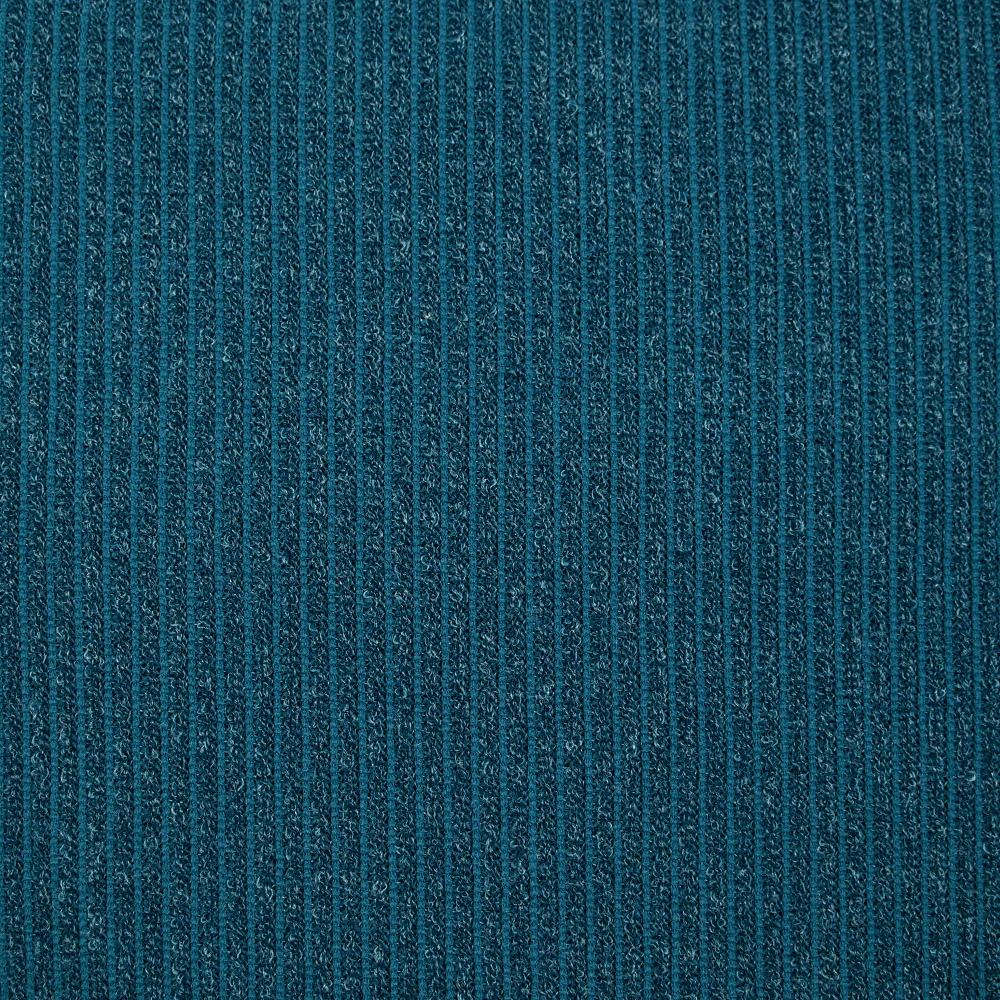 Maille Bianca côtelée bleu pétrole - Image 4