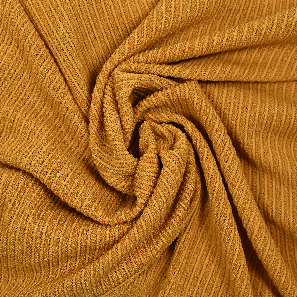 Maille Bianca côtelée jaune moutarde - Image 2